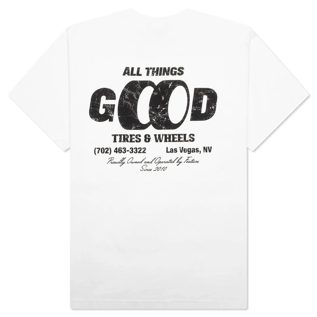 ATG Tires Tee - White - Image 2