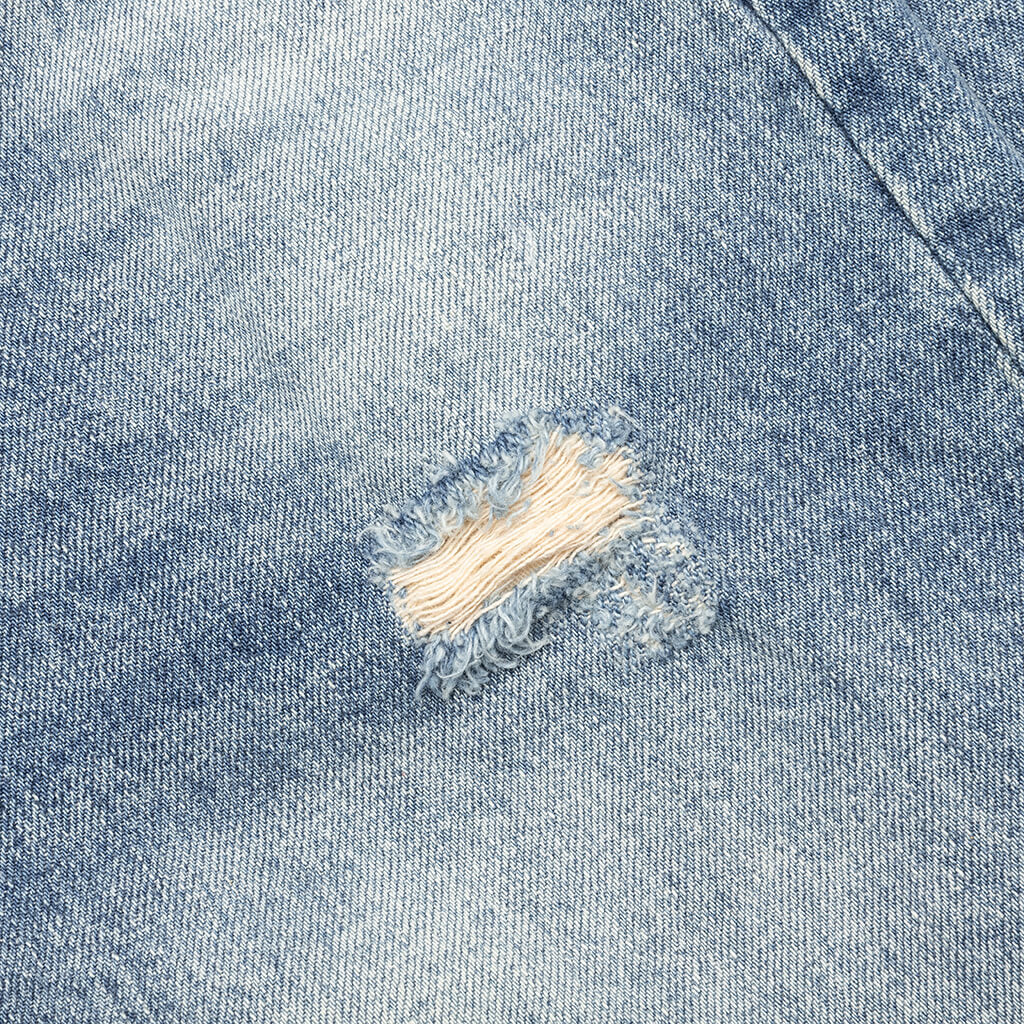 Berry Wide Denim Short - Vintage Med Blue - Image 4