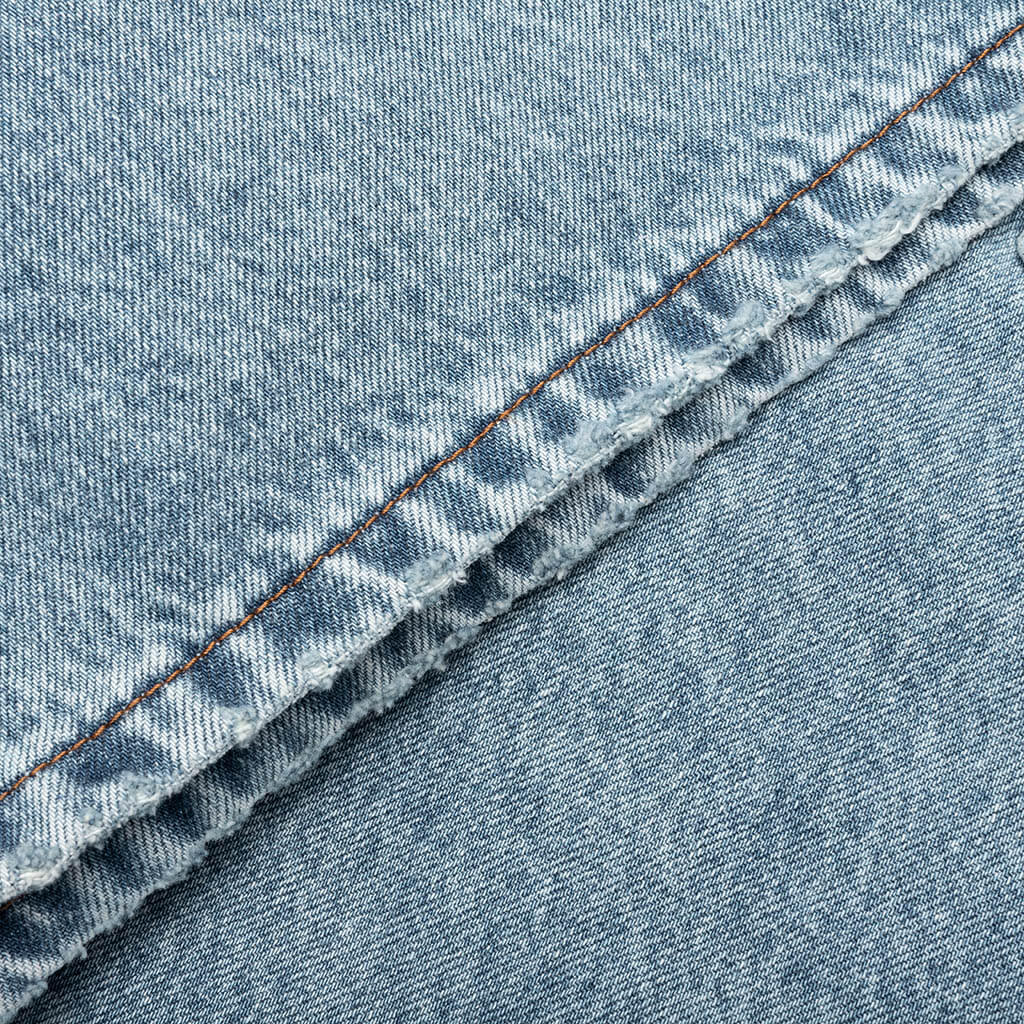 Berry Wide Denim Short - Washed Medium Blue - Image 6