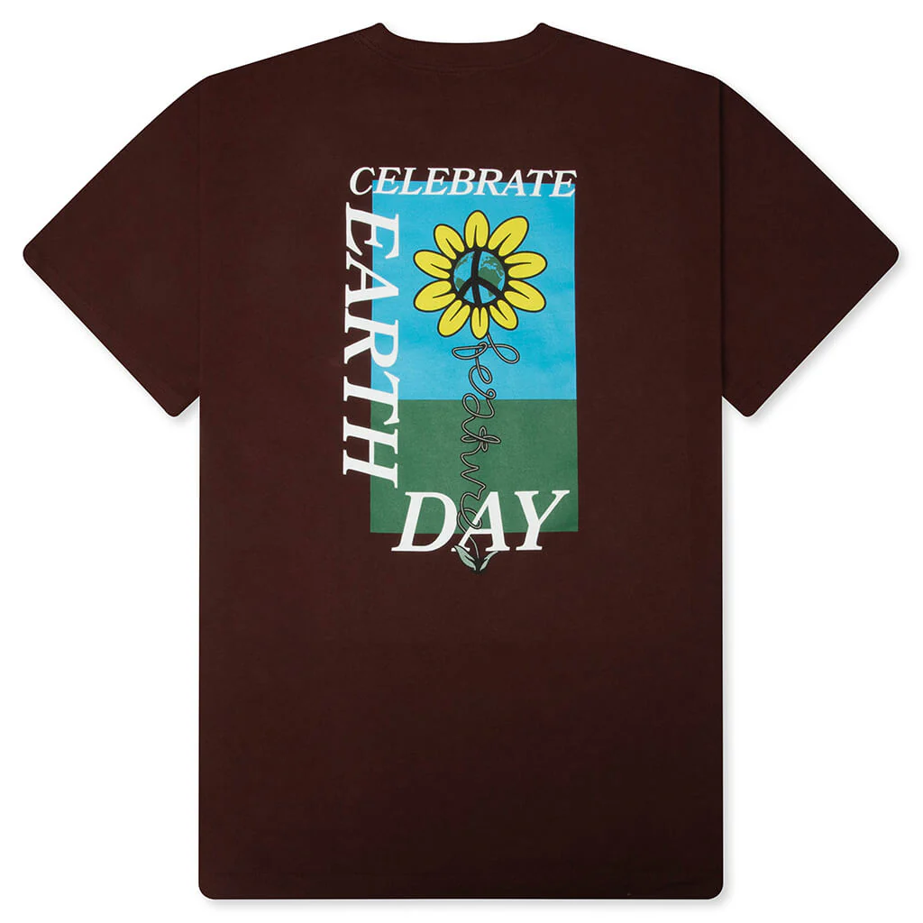 Celebrate Earth Tee - Bitter Chocolate - Image 2