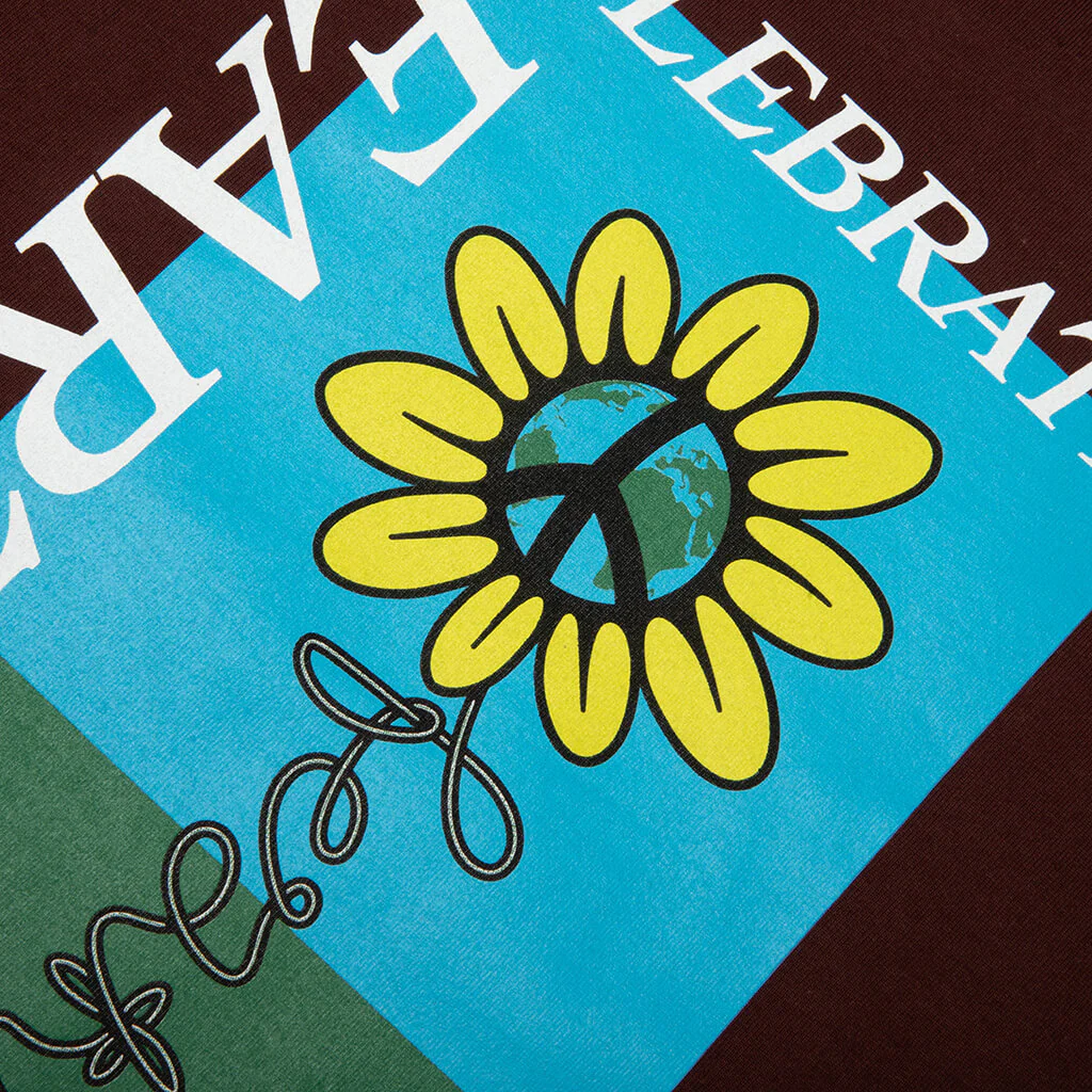 Celebrate Earth Tee - Bitter Chocolate - Image 4