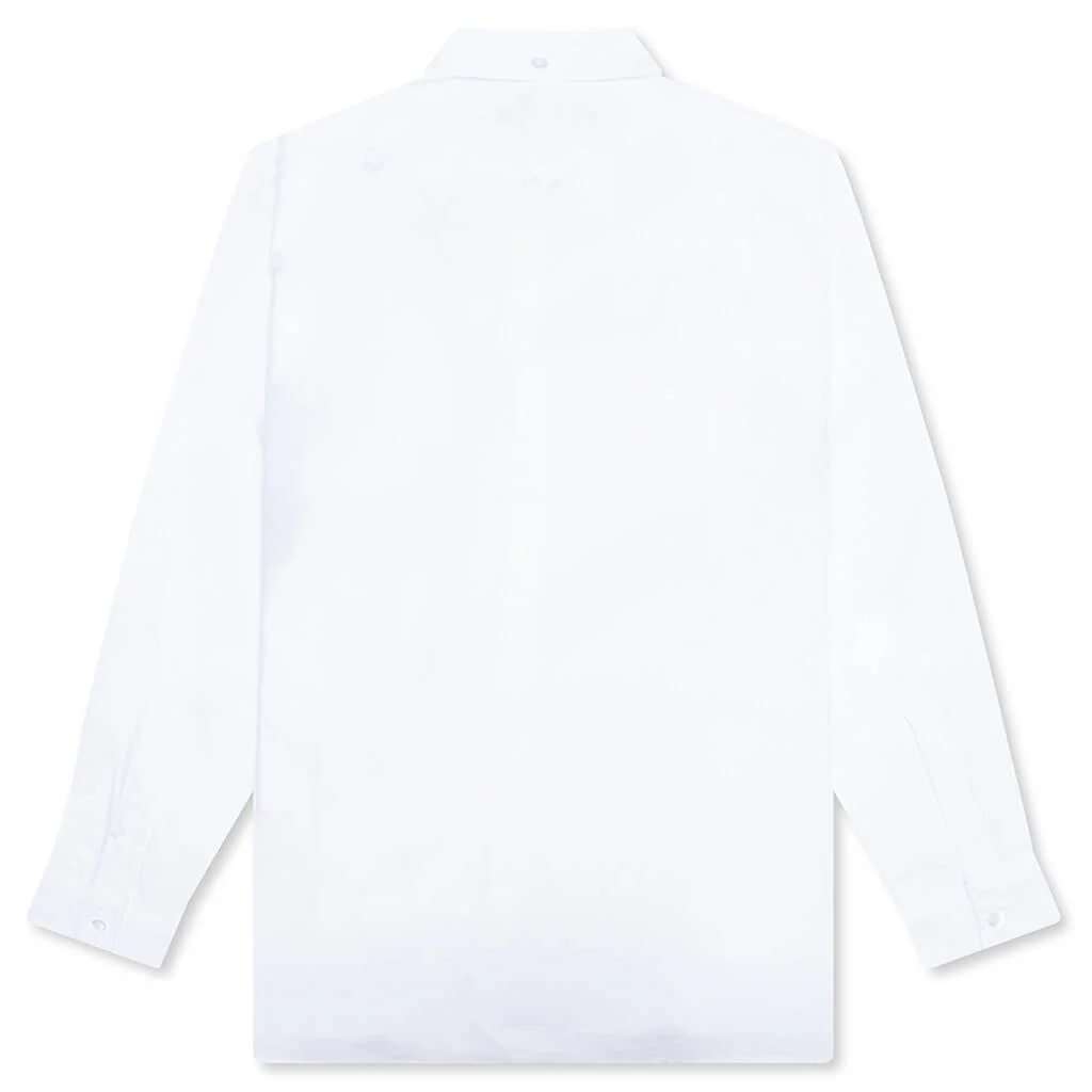 Dali Oversized Button Down Shirt - White - Image 2