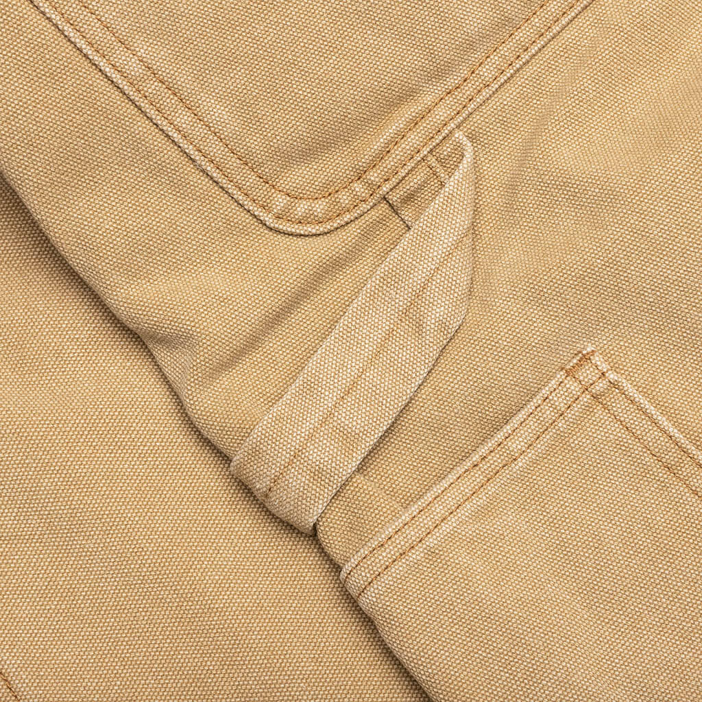 Ryan Double Knee Shorts - Washed Brown - Image 7