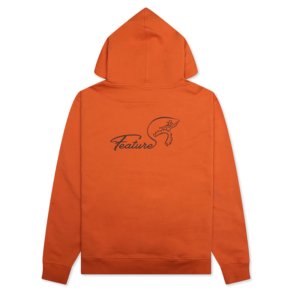 Cowboy Hoodie - Burnt Orange - Image 2