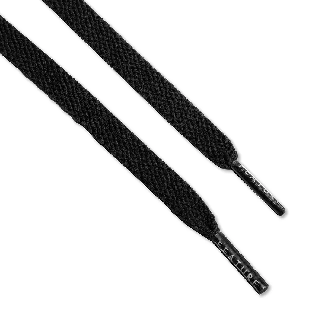 Flat Shoe Laces - Black - Image 3