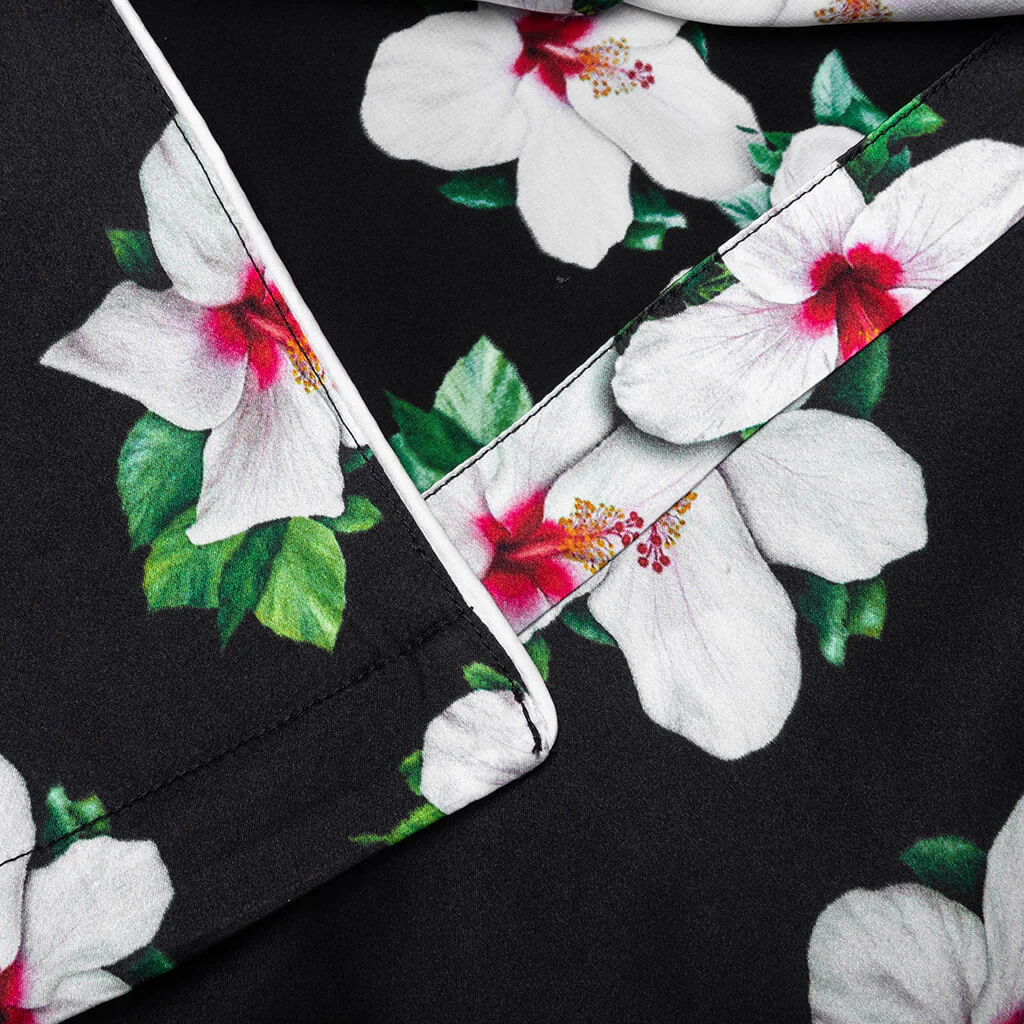 Howard Hawaiian Silk Shirt - Black - Image 7