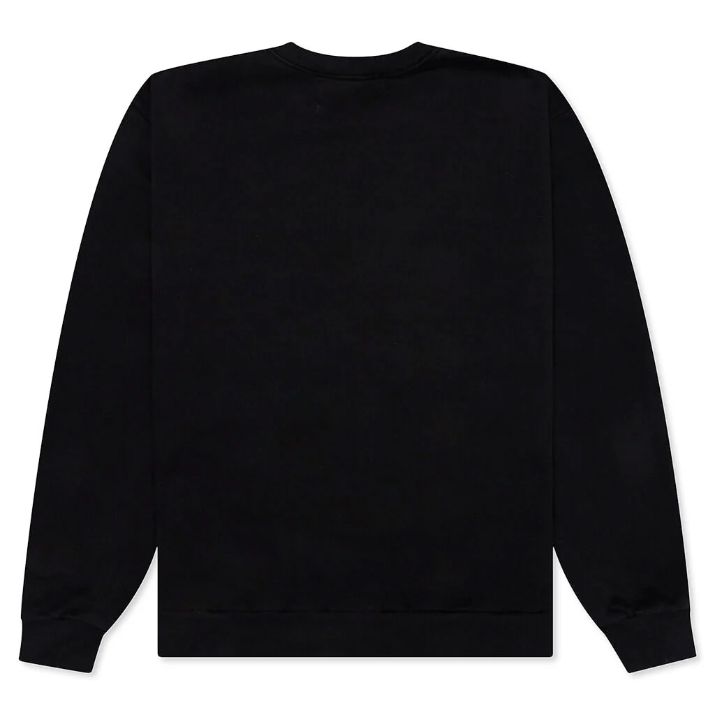 Heart Script Crewneck Sweater - Black - Image 2