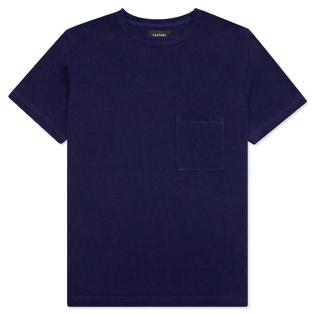 Jersey Braque Pocket Tee - Astral Aura