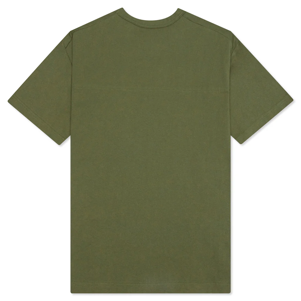 Jersey Braque Pocket Tee - Dark Olive - Image 2