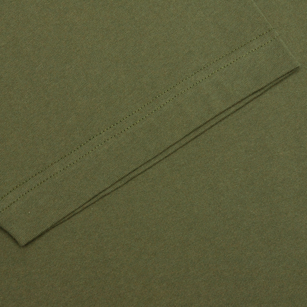 Jersey Braque Pocket Tee - Dark Olive - Image 5