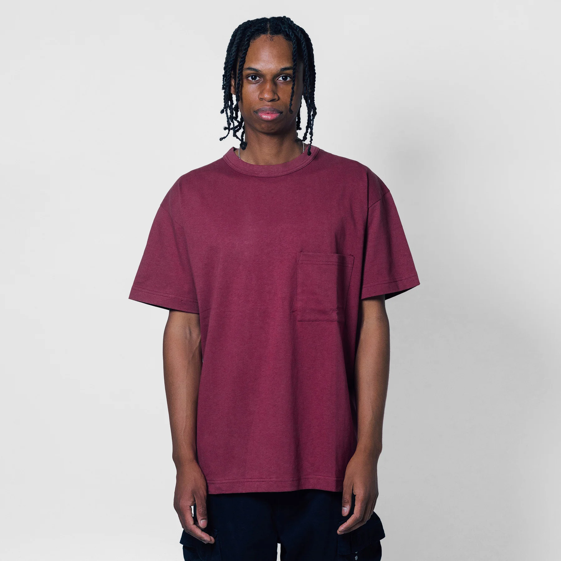 Jersey Braque Pocket Tee - Cream - Image 6