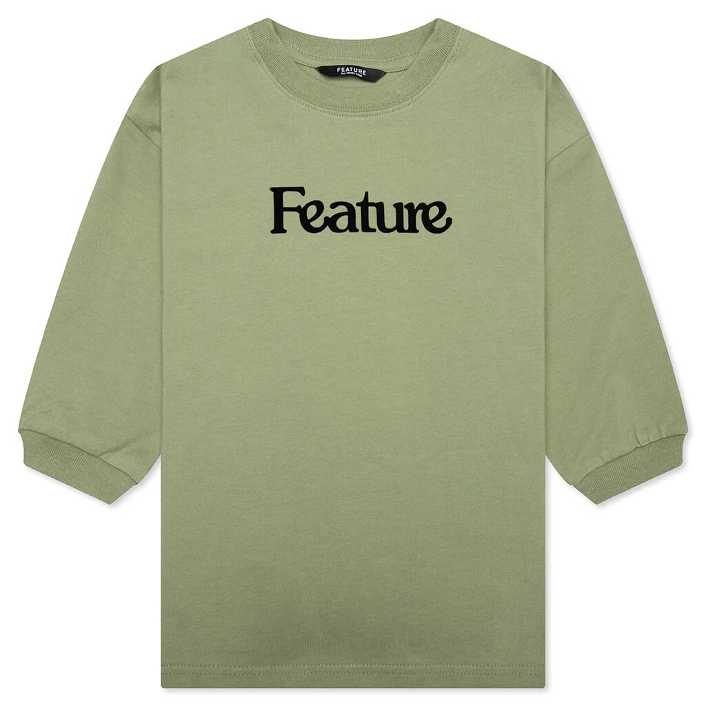 Kids Academy L/S T-Shirt - Oil Green