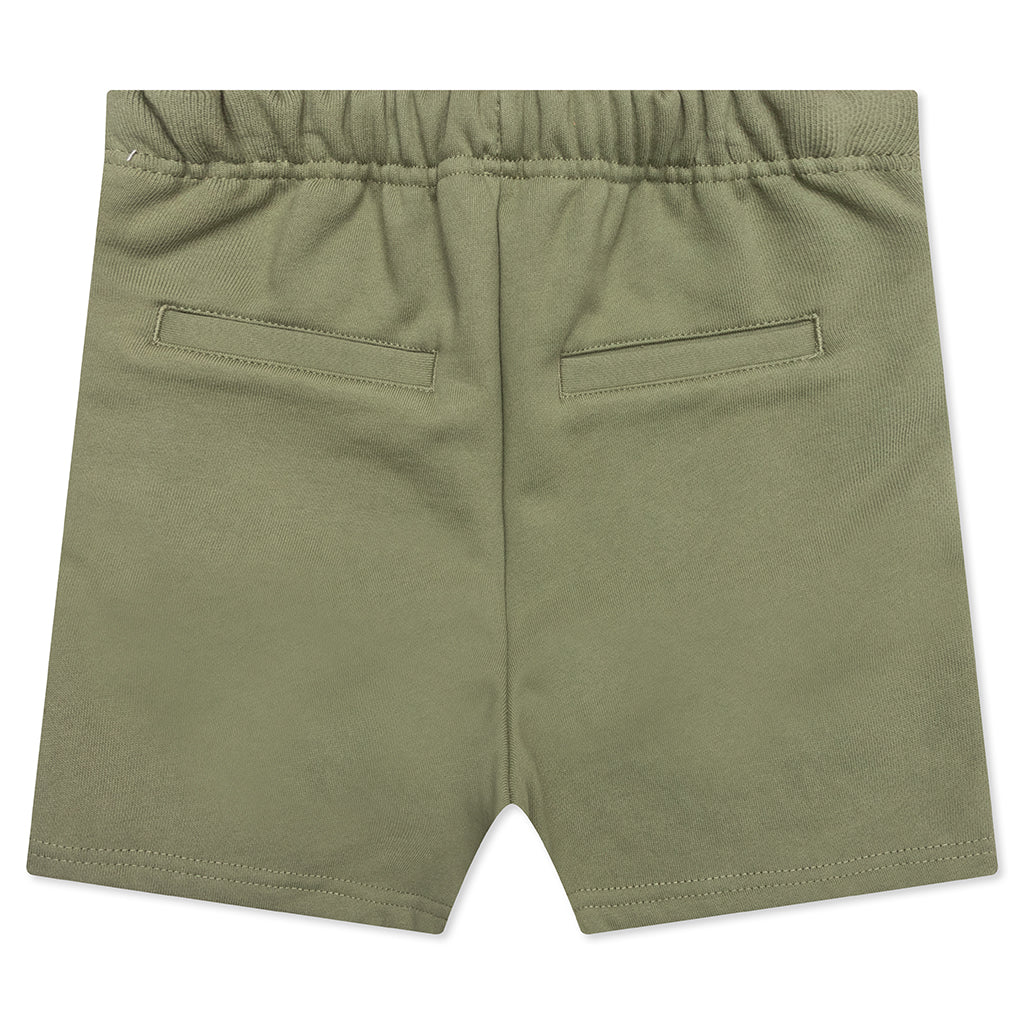 Kids Academy Sweatshorts - Oil Green - Image 2