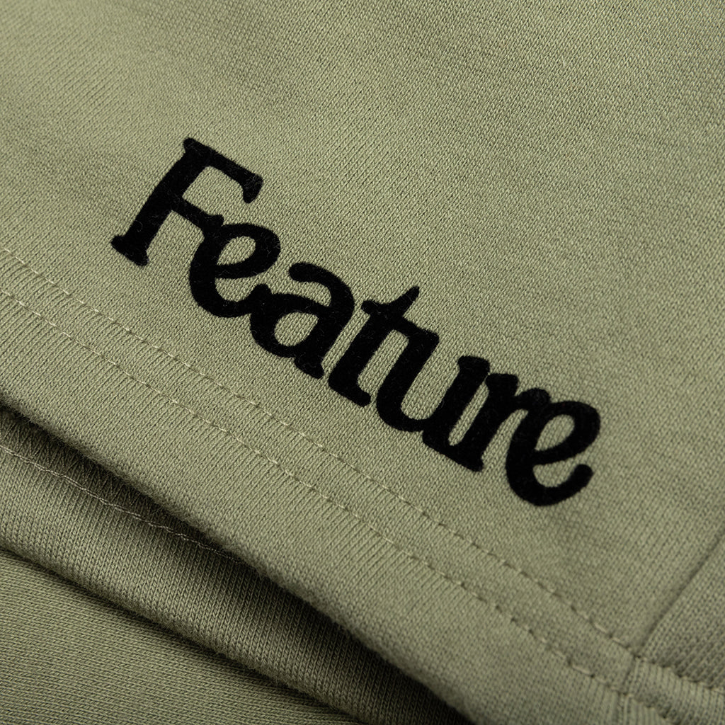 Kids Academy Sweatshorts - Oil Green - Image 3