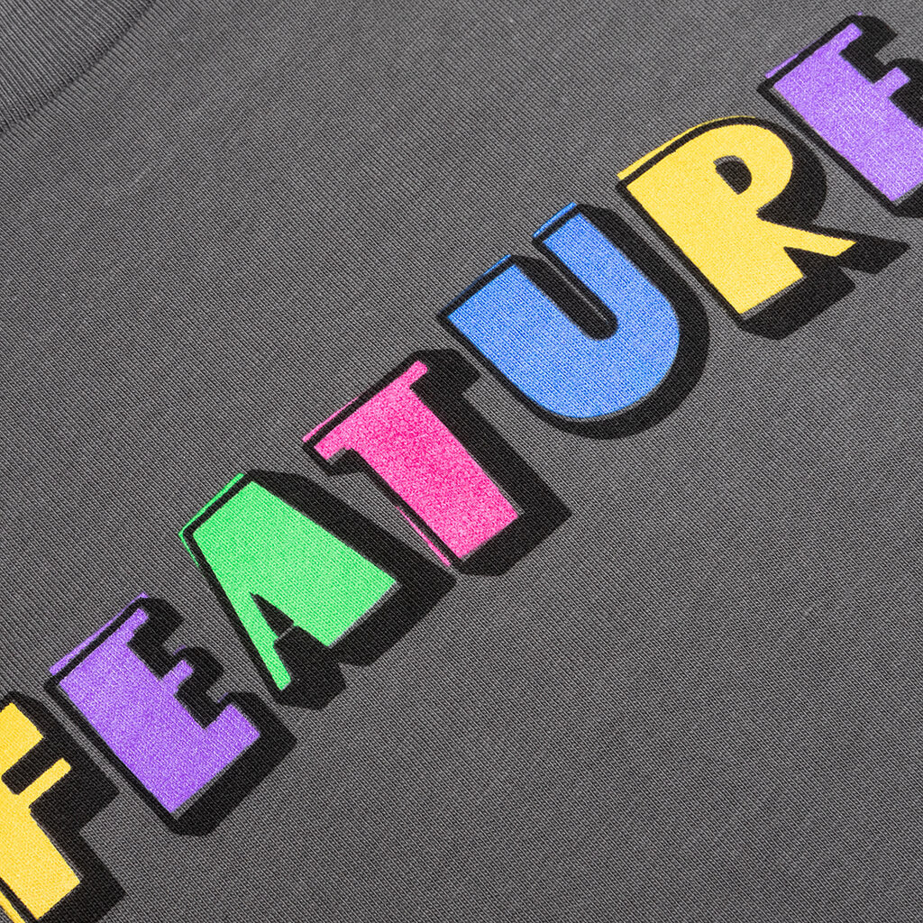 Kid's Overlap Tee - Charcoal - Image 3