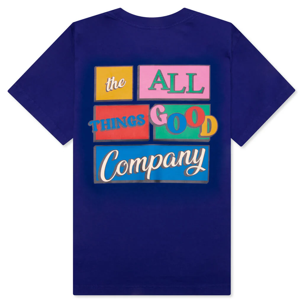 Kids Sitcom Tee - Cobalt Blue - Image 2