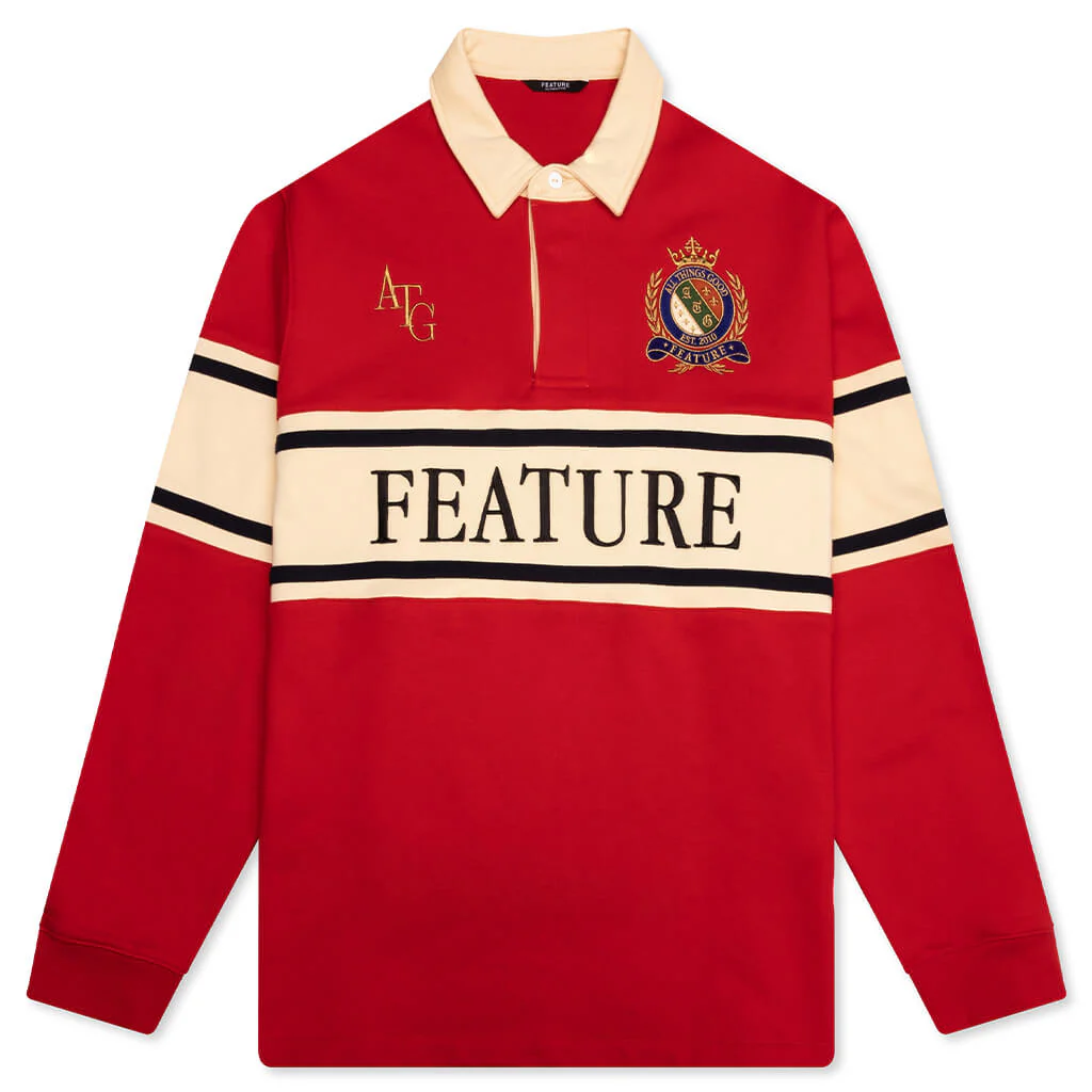 Lomu Rugby Polo - Red