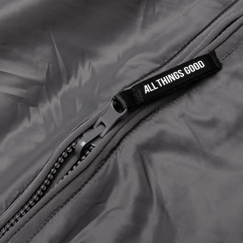McCarthy Convertible Puffer Jacket - Slate Grey - Image 4