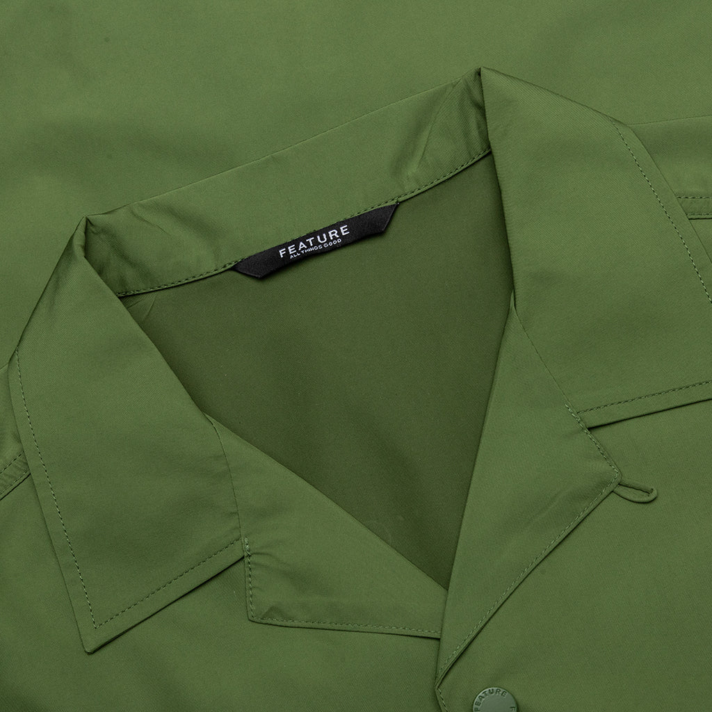Judd Nylon Shirt - Olive - Image 3