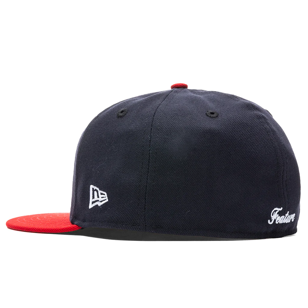 Feature x New Era OE Fitted Cap - Navy/Red - Image 4