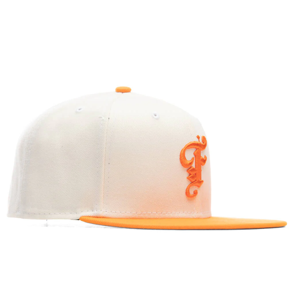 Feature x New Era OE Fitted Cap - Off-White/Dim Orange - Image 3