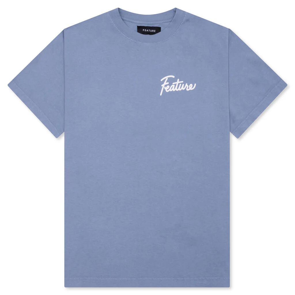 Risky Behavior Tee - Blue Granite