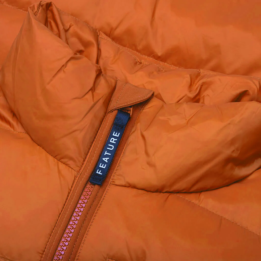 Sherman Convertible Puffer Vest - Burnt Orange - Image 3