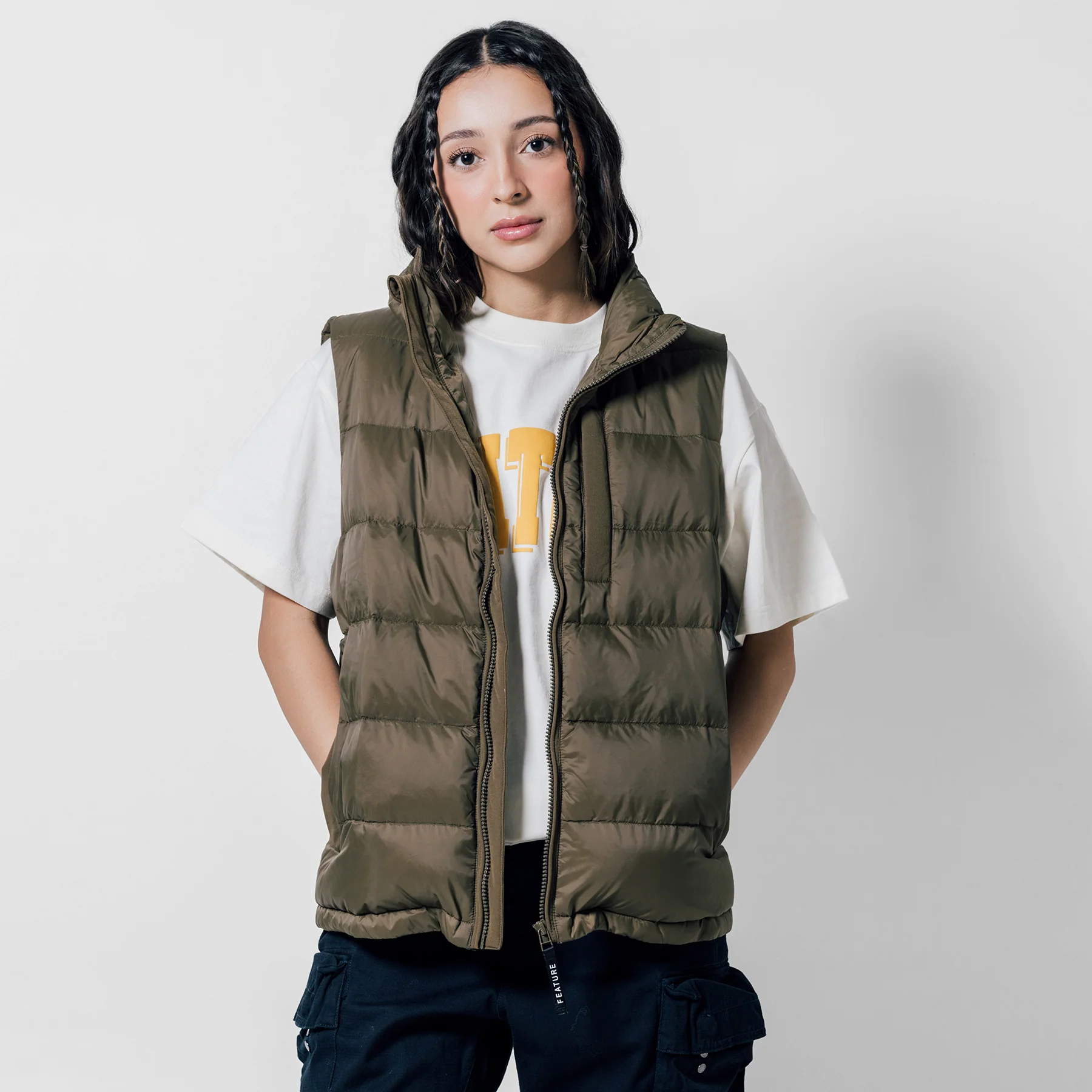 Sherman Convertible Puffer Vest - Black - Image 8