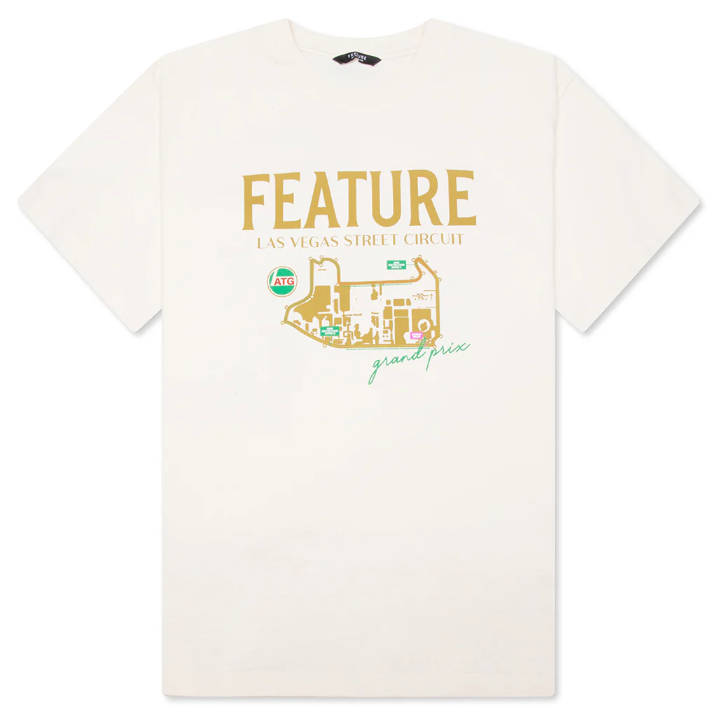 Track Map Tee - Cannoli Cream
