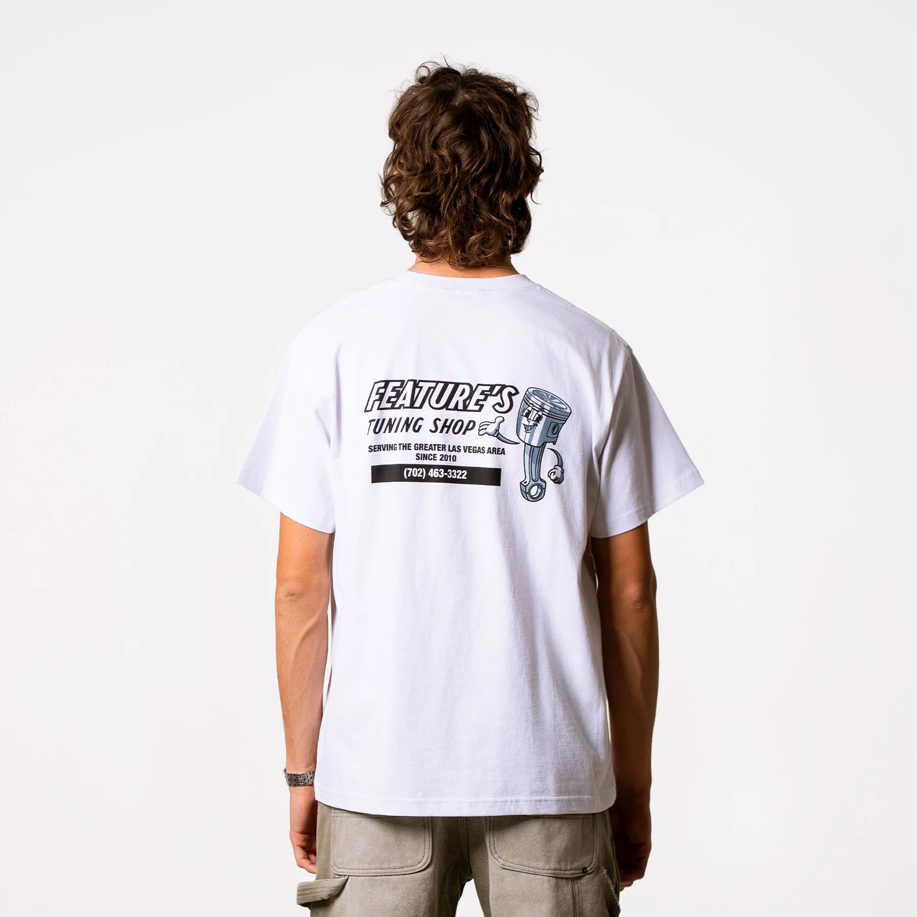 Tuning Shop Tee - White - Image 5