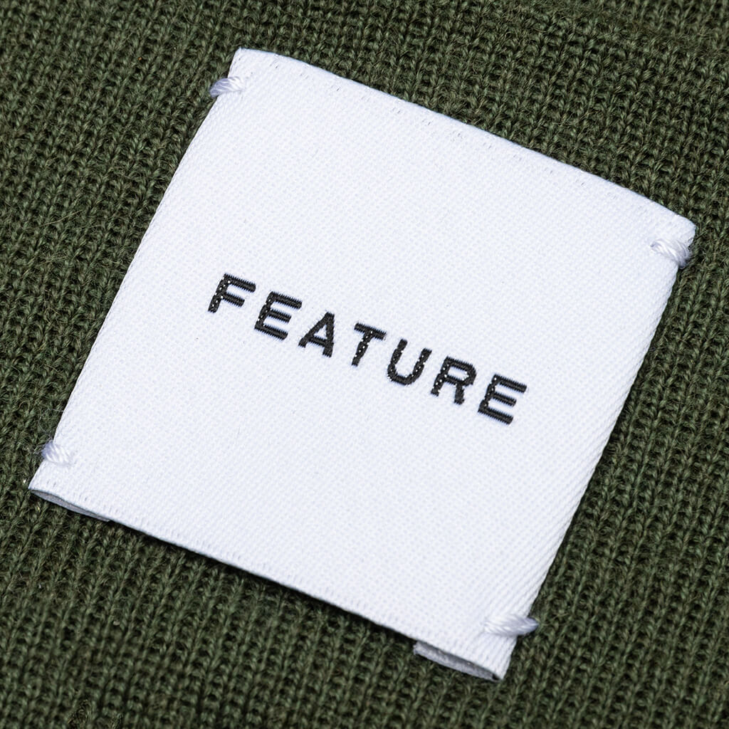 Watch Cap Beanie - Olive - Image 2
