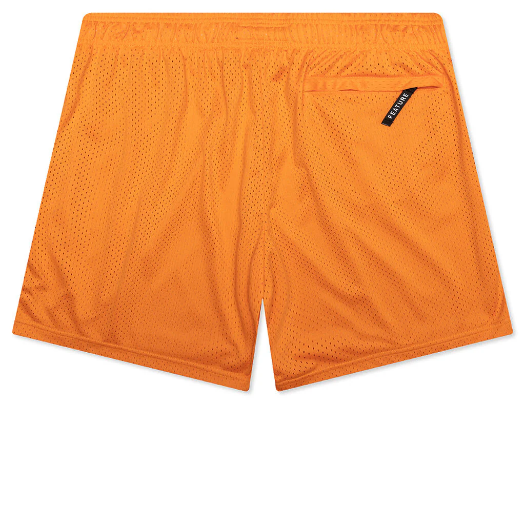 West Mesh Shorts - Orange - Image 2