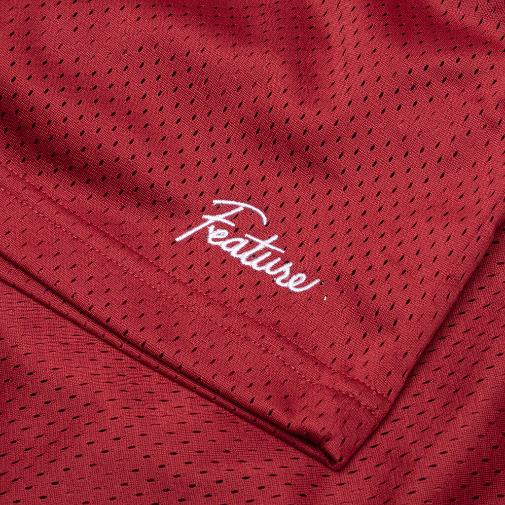 West Mesh Shorts - Red - Image 4