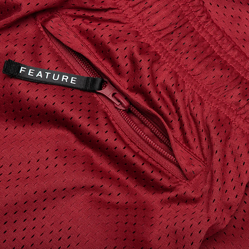 West Mesh Shorts - Red - Image 5