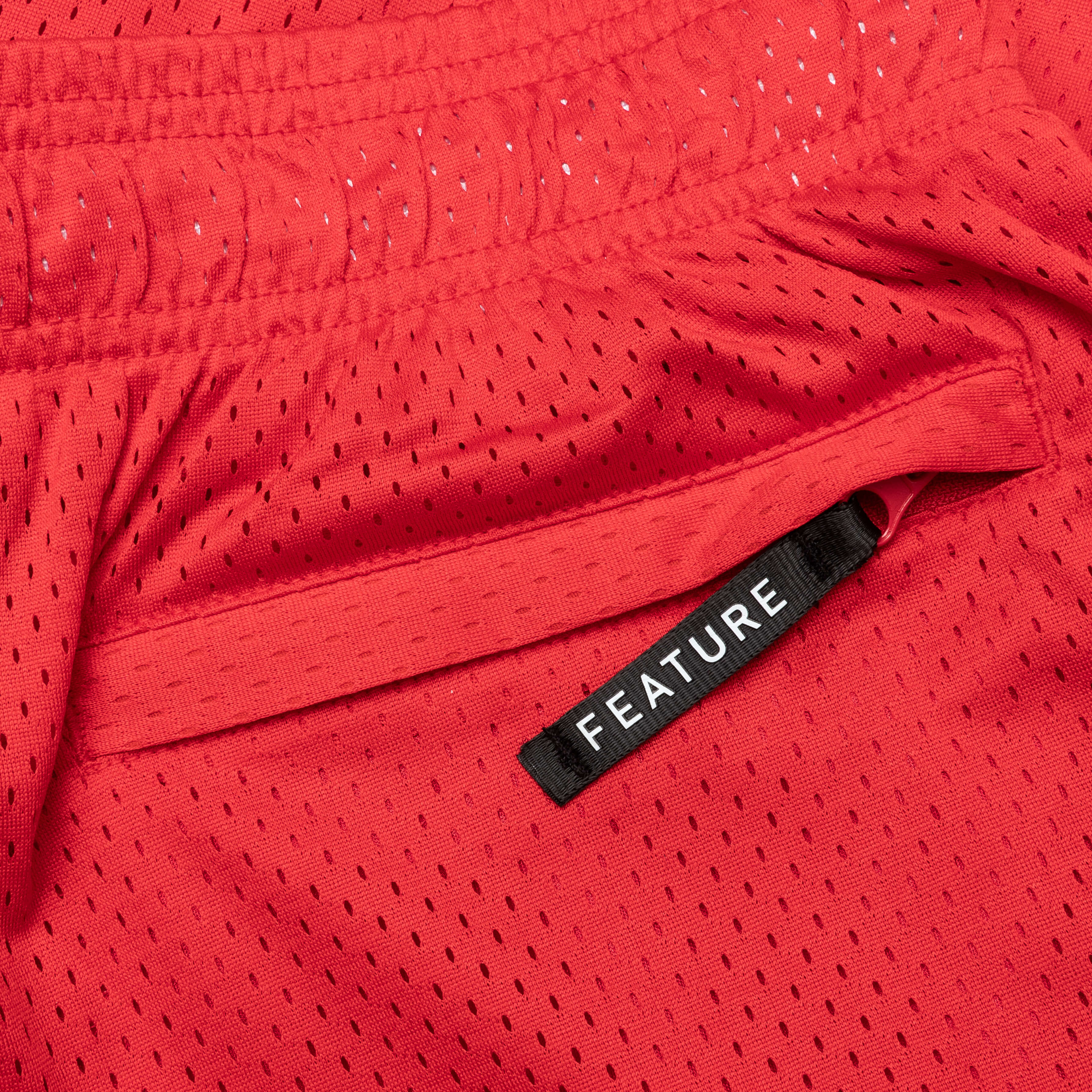 West Mesh Shorts - Crimson - Image 6