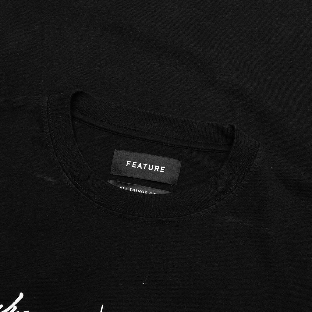 Feature x Wynn Logo Lock Up L/S Tee - Black - Image 3