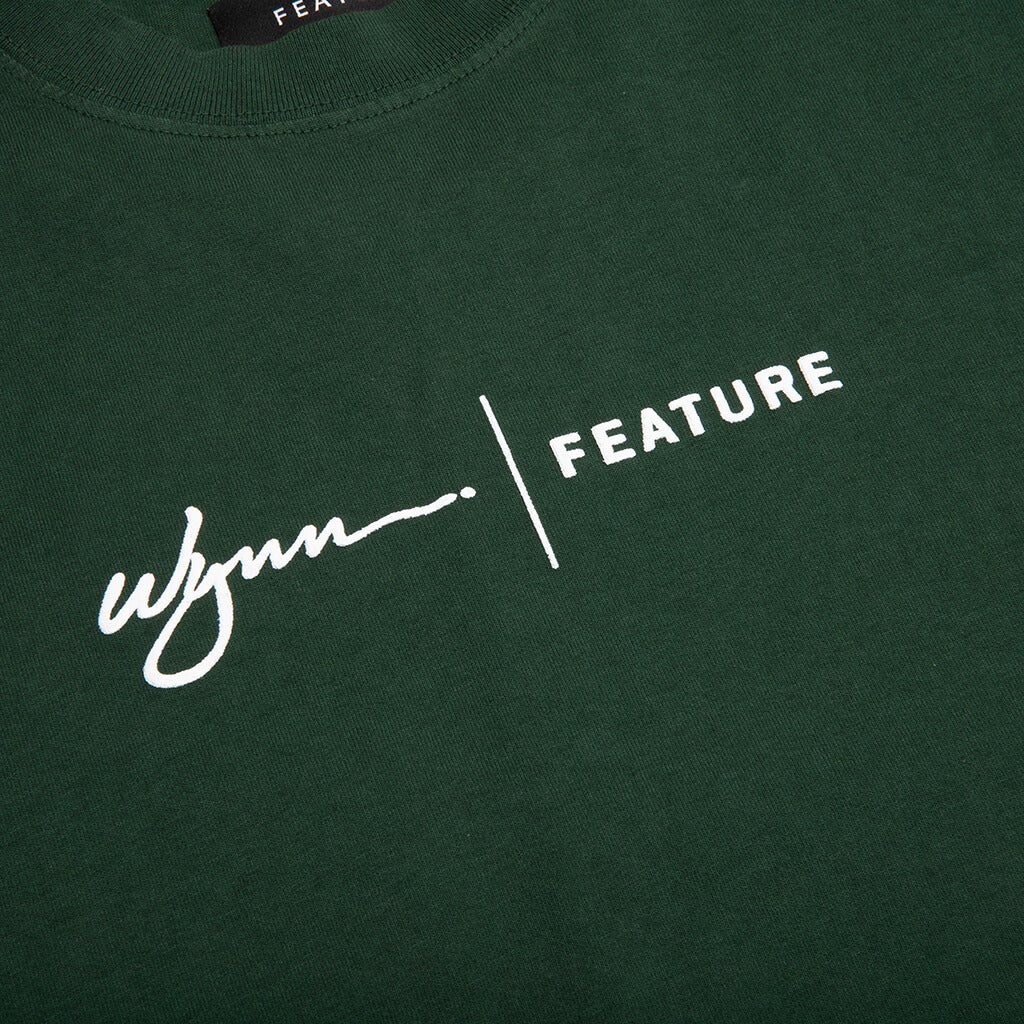 Feature x Wynn Logo Lock Up Tee - Evergreen - Image 4