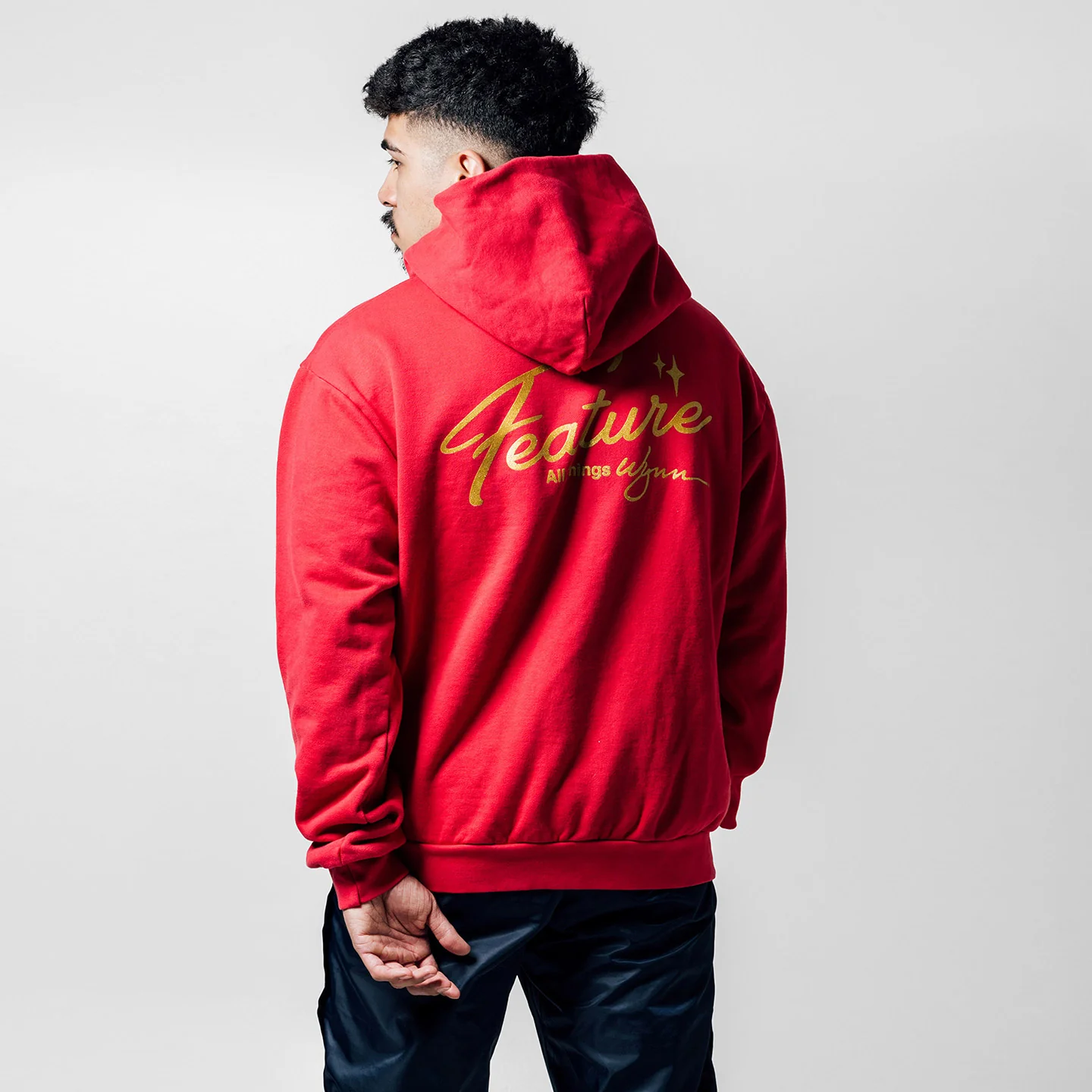 Feature x Wynn Shine Hoodie - Scarlet - Image 8