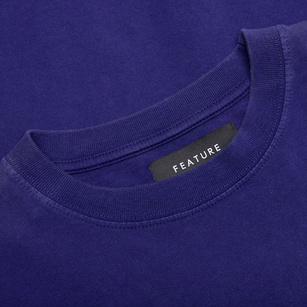 Feature x Wynn Logo Lock Up Tee - Astral Aura Blue - Image 3