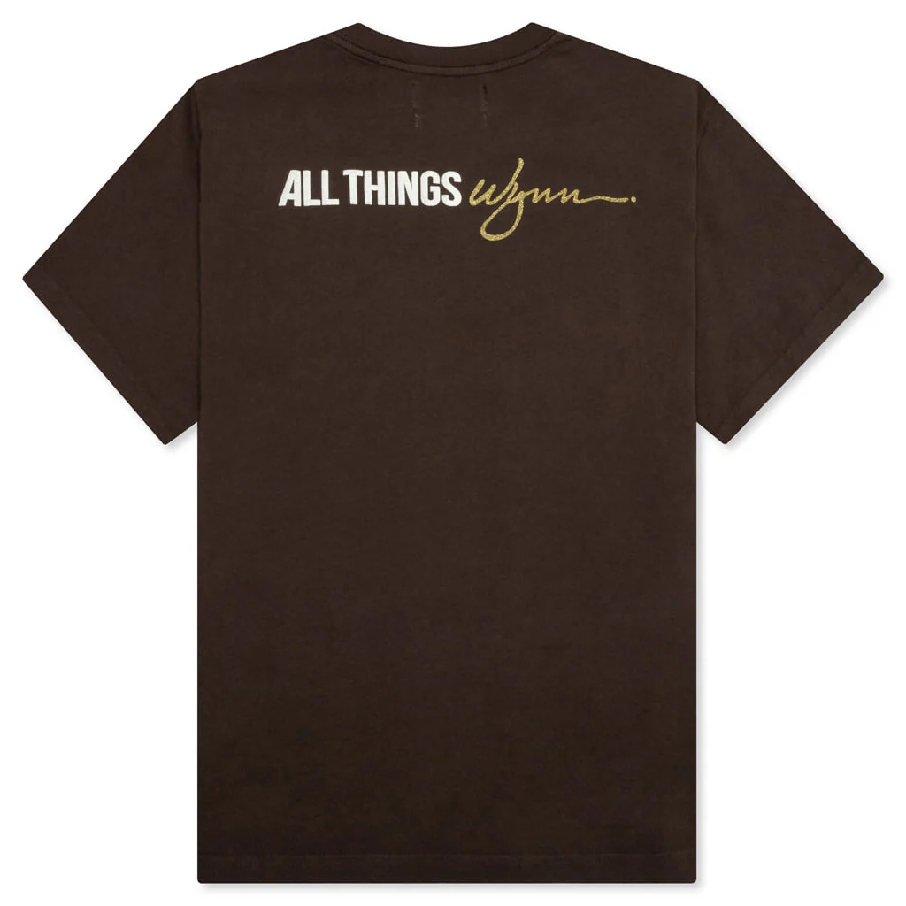 Feature x Wynn Logo Lock Up Tee - Bitter Chocolate - Image 2