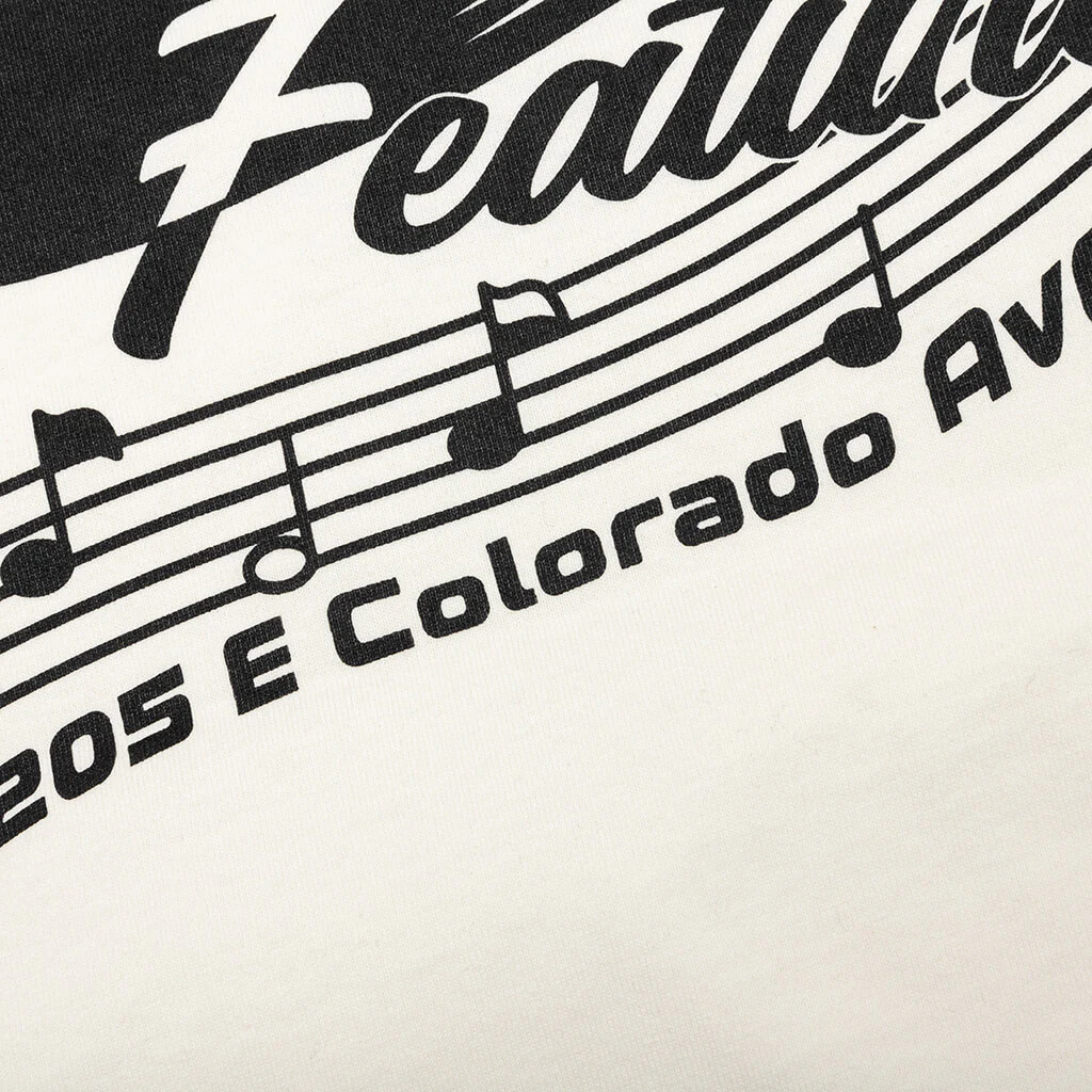 Feature x Analog Dope Spin Vinyl Tee - Cannoli Cream - Image 6