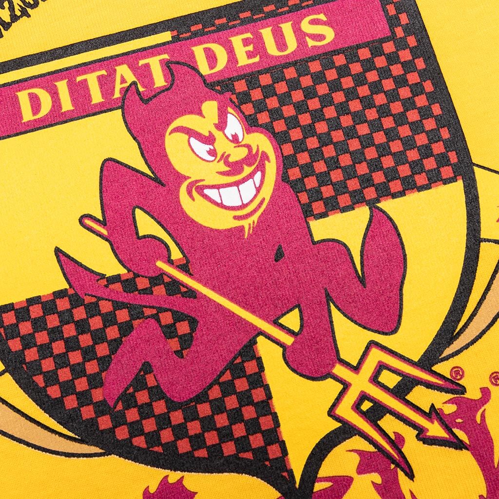 Feature x ASU Crest Tee - Spectra Yellow - Image 4