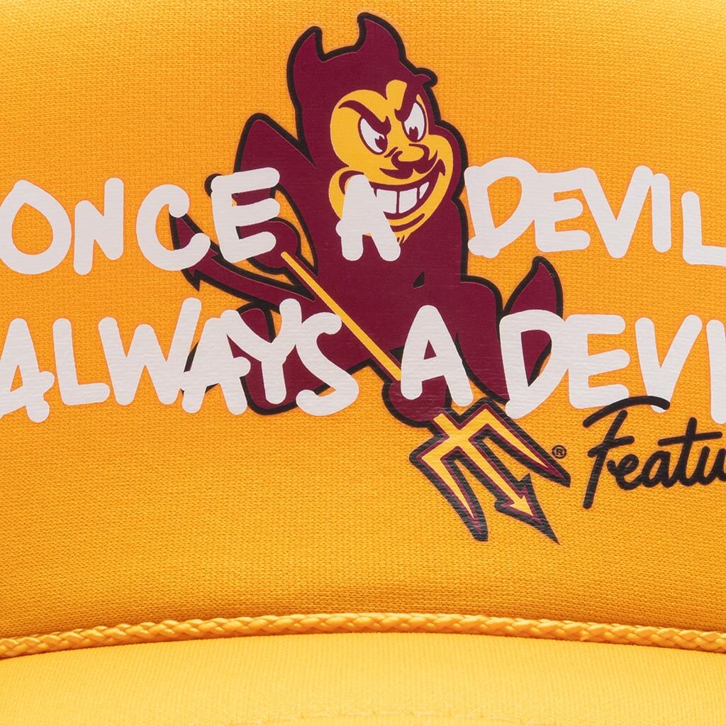 Feature x ASU Once a Devil Trucker Hat - Gold - Image 2