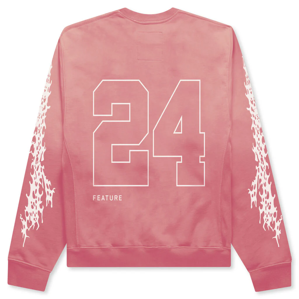 Feature x D-R-G-N Huo Crewneck - Faded Red - Image 2