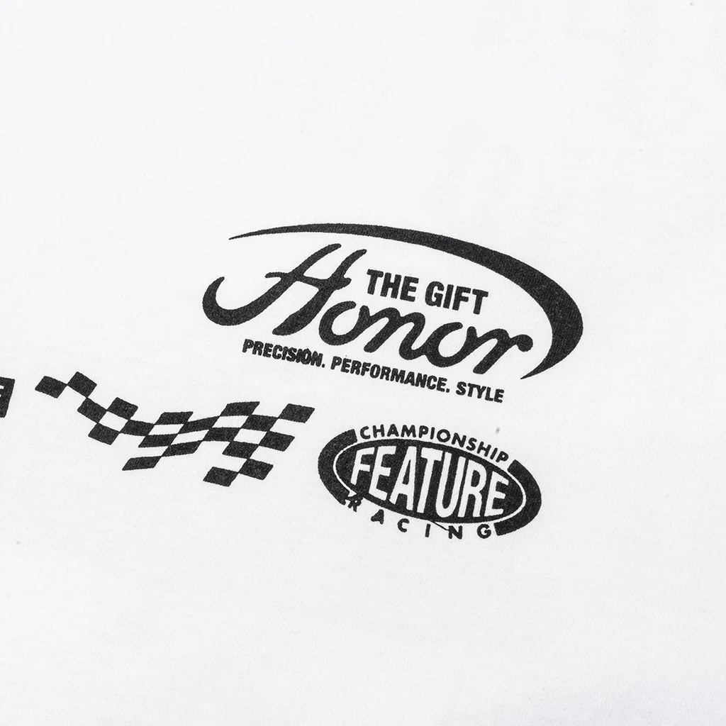 Feature x Honor The Gift Fastest Rides L/S Tee - White - Image 3
