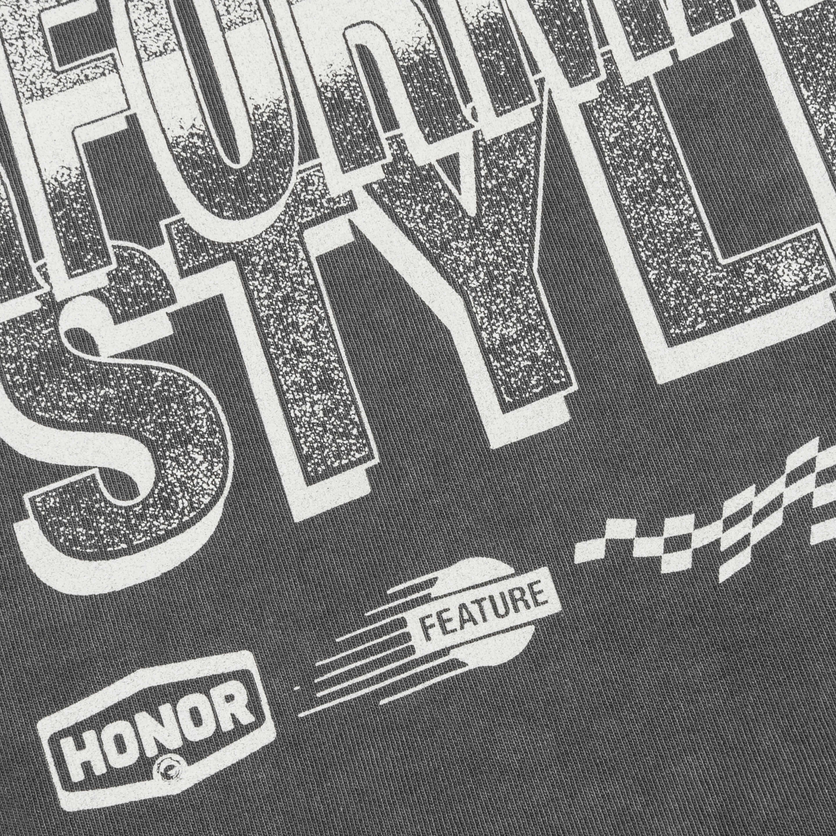 Feature x Honor The Gift Precision Graphic Tee - Faded Black - Image 5