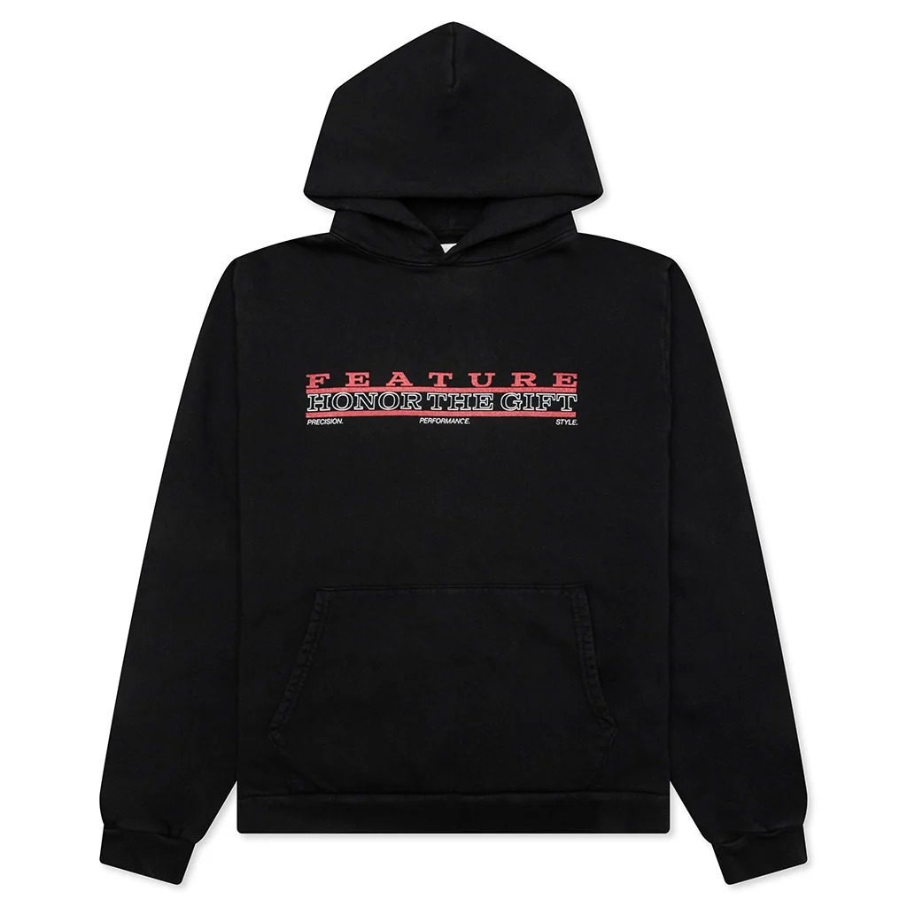 Feature x Honor The Gift Racing Club Hoodie - Faded Black