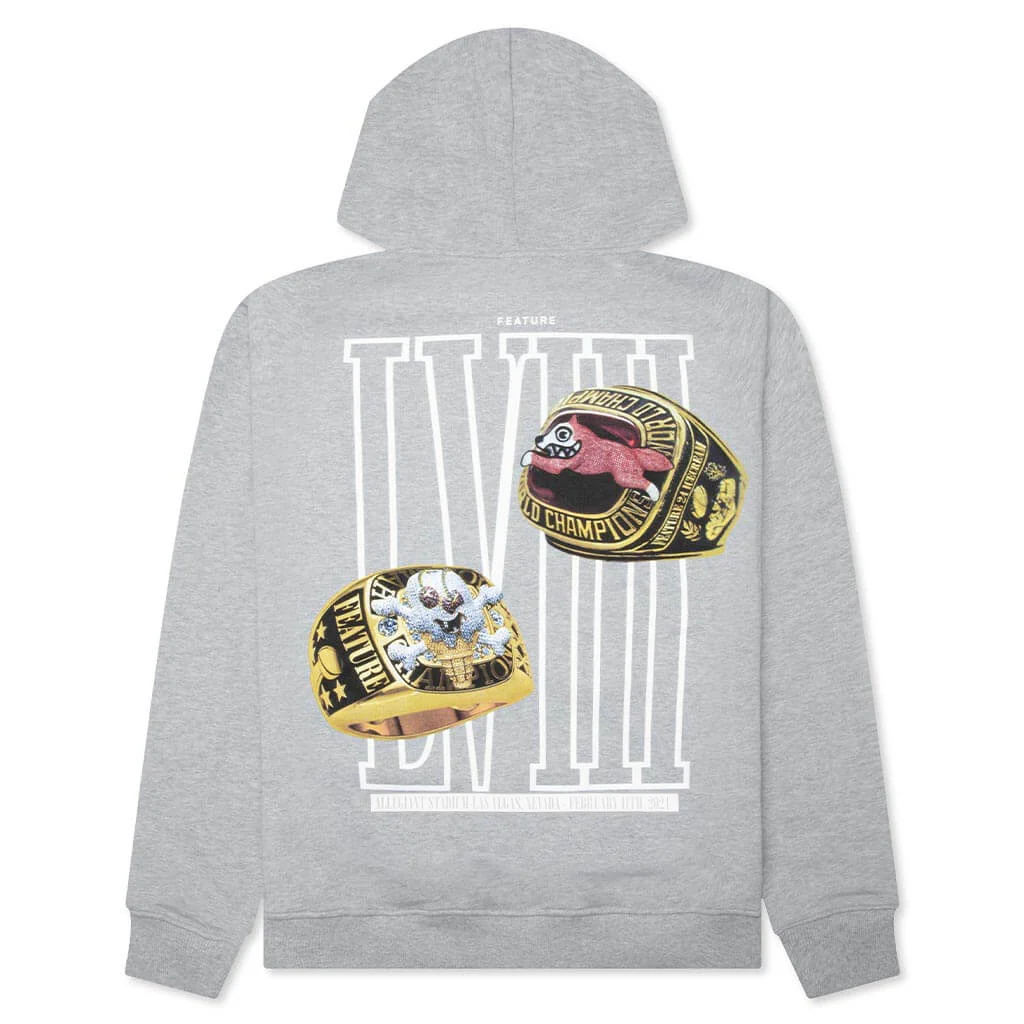Feature x Icecream Rings Hoodie - Heather Grey - Image 2