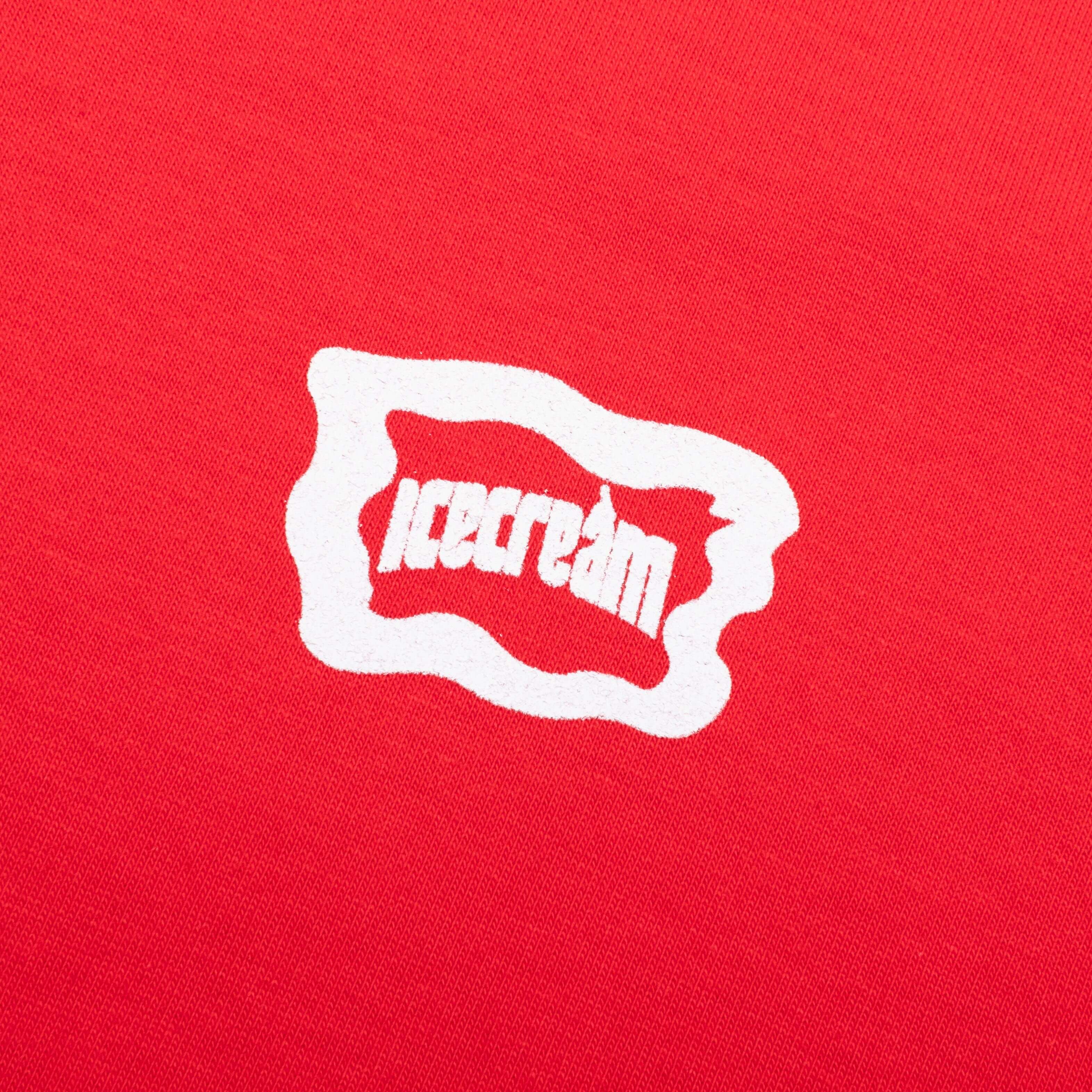 Feature x Icecream Rings Short Sleeve Tee - Tomato Red - Image 3