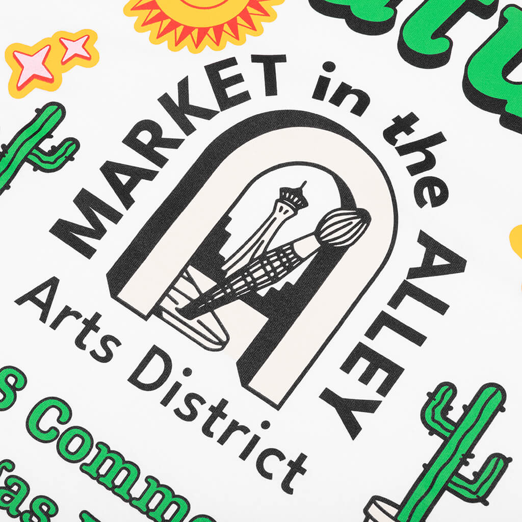 Feature x Market in the Alley Tee - White - Image 3